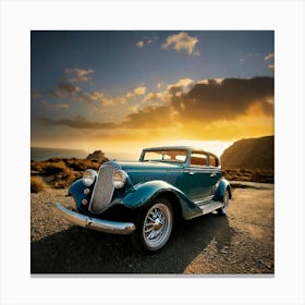 Firefly Timeless Elegance Of A Classic Vintage Car 88781 (5) Canvas Print