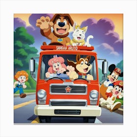 Walt Disney'S Pooh And Friends Canvas Print