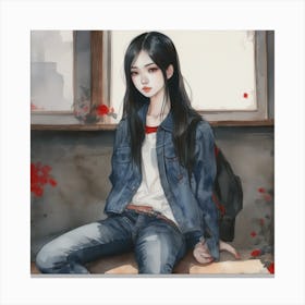 Asian Girl 15 Canvas Print