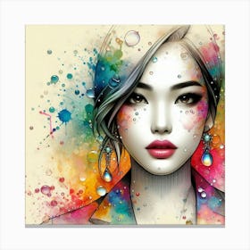 A stylish lady 15 Canvas Print