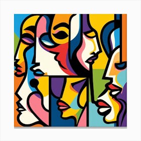 Women'S Faces Canvas Print