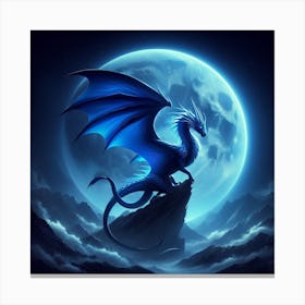 Blue Dragon Canvas Print