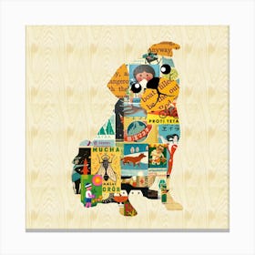 Pug Collage Canvas Print