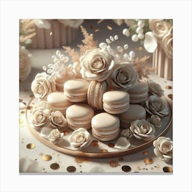 Wedding Macarons Canvas Print