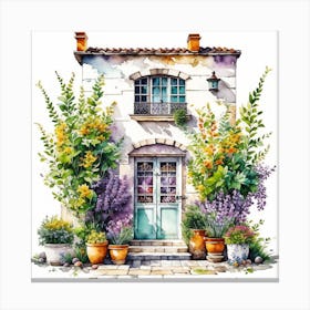 French Country House Canvas Print