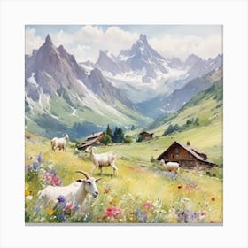 Alpine meadows Canvas Print