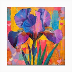A Colorful Iris Flower Canvas Print