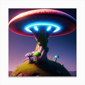 Mushroom In The Sky Canvas Print