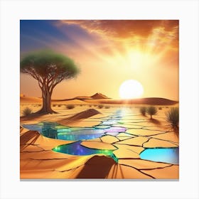 Arid Desert Landscape 1 Canvas Print