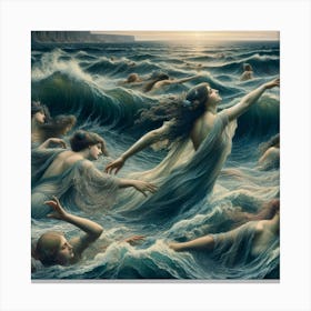 Mermaids 3 Canvas Print