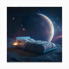 Sleep in Lunar Luxury Canvas Print