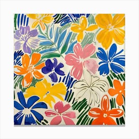 Summer Flowers Painting Matisse Style 3 Canvas Print