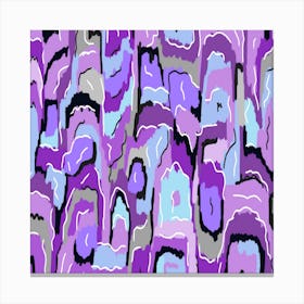 Abstract Purple Shapes Canvas Print