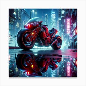 Akira Motorcycle Canvas Print