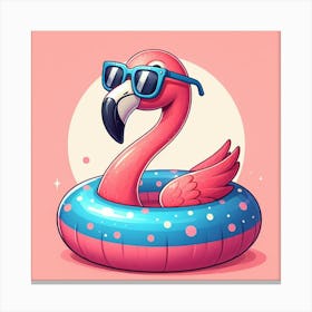 Pink Flamingo Canvas Print