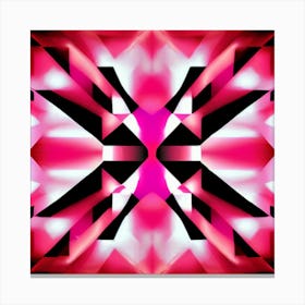 Abstract Pink And Black Canvas Print