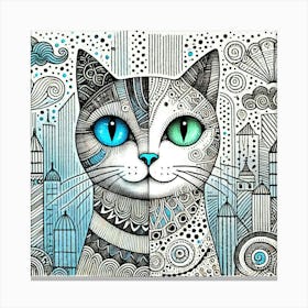 Sootwhisper City Cat Canvas Print