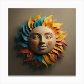 Sun Face 1 Canvas Print