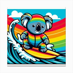 Rainbow Koala 1 Canvas Print