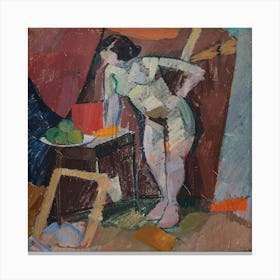 Woman In A Room 2 Canvas Print