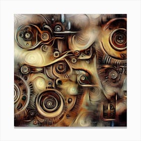 Gears And Gears Canvas Print