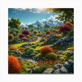 Mountain Landscape Canvas Print