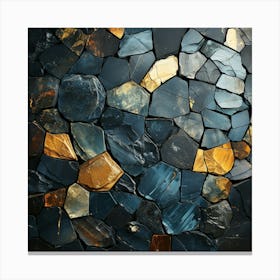 Abstract Stone Wall 1 Canvas Print