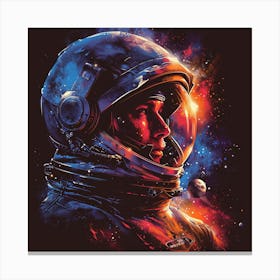 Astronaut In Space 3 Canvas Print