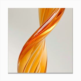 Orange Glass Sculpture Canvas Print