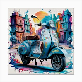 Vespa Leinwandbild