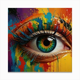 Colorful Eye 1 Canvas Print