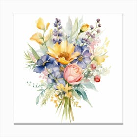 Watercolor Bouquet 2 Canvas Print