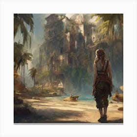 Lara Croft Canvas Print