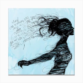 Dance Graphic - Woman's Song Canvas Print