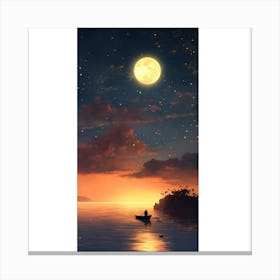 Moonlight In The Sky Canvas Print