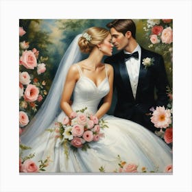 Bride And Groom 1 Canvas Print