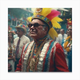Man In A Costume 1 Canvas Print