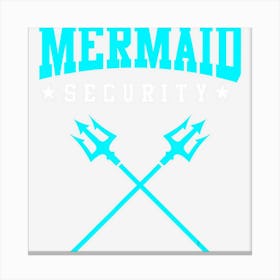 Merman Mermaid Security Canvas Print