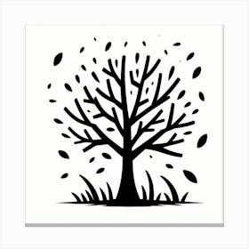 Minimalistic tree 3 Canvas Print