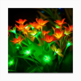 Colorful Flowers In The Garden Canvas Print