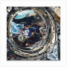 Nasa Space Station Canvas Print