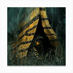 Bee In A Tent Canvas Print