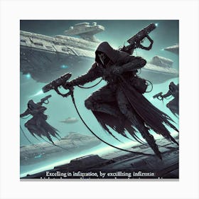 Void Reapers Grappling Gear Infiltration Canvas Print