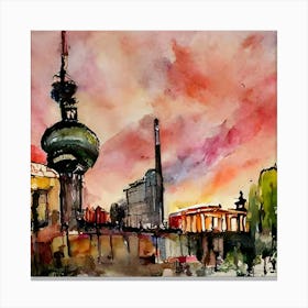 Berlin Skyline Canvas Print