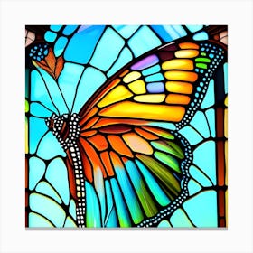 StainedGlassButterfly2 Canvas Print
