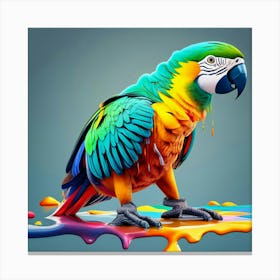 Colorful Parrot 2 Canvas Print