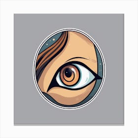 Eye Of A Woman Canvas Print