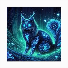 A mystical cat 3 Canvas Print