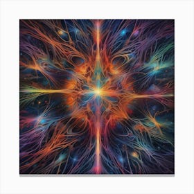 Psychedelic Star Canvas Print