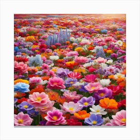 Field Of Flowers 2 Canvas Print